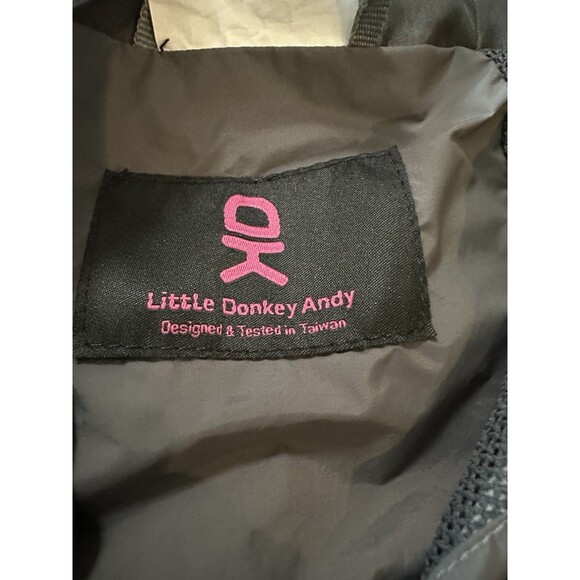 Little Donkey Andy Mens Rain Jacket Sz Medium Gray Full Zip Hooded Windbreaker - Picture 3 of 13